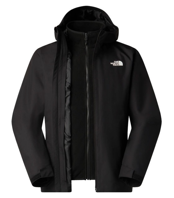 Black North Face Mens Quest Mono Triclimate Jacket