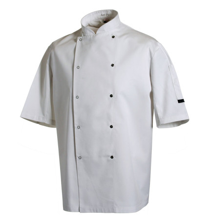 Denny's Chef Jacket Short Sleeve Press Stud