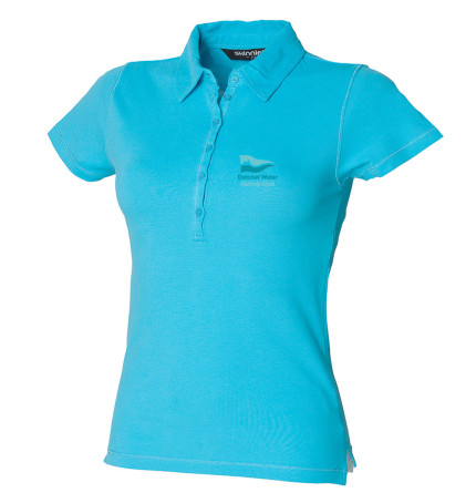 DWSC Skinnifit Women's Short Sleeve Stretch Polo Shirt