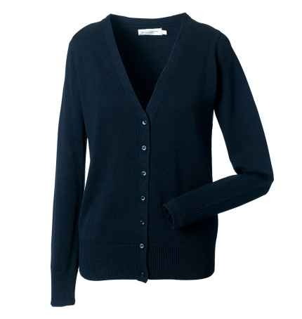 Russell Women's V-Neck Knitted Cardigan