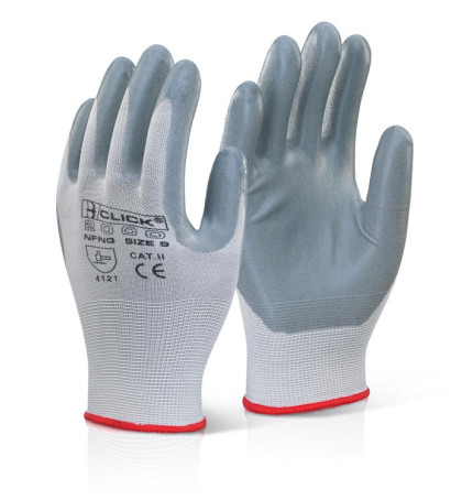Click 2000 Nitrile Foam Nylon Gloves