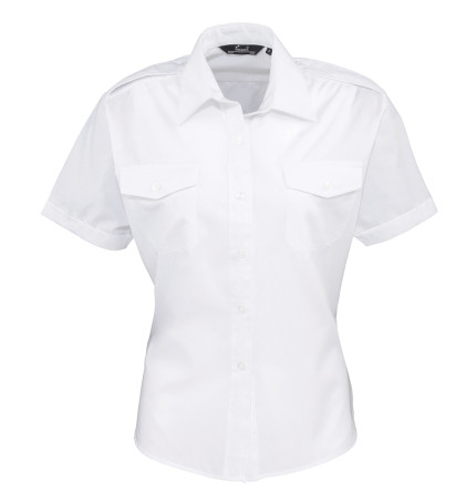 Premier Women's Short Sleeve Pilot Blouse