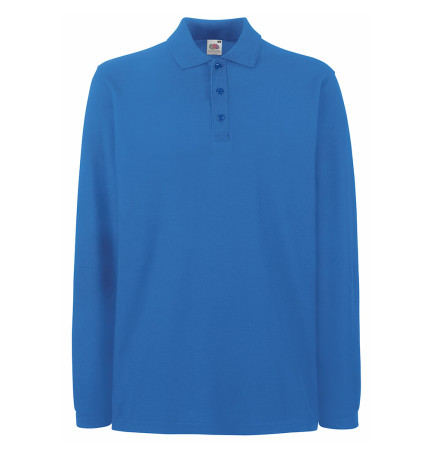 Fruit of the Loom Premium Long Sleeve Polo Shirt Brandable Clothing