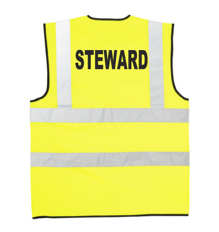 Fancy Dress Stag Do x 1 Euro 2020 Steward High Visibility Vest High Vis 