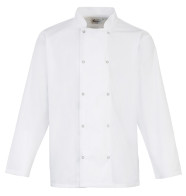 Premier Studded Front Long Sleeve Chef Jacket