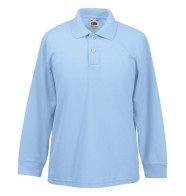 Fruit of the Loom Kids Long Sleeve 65/35 Polo Shirt