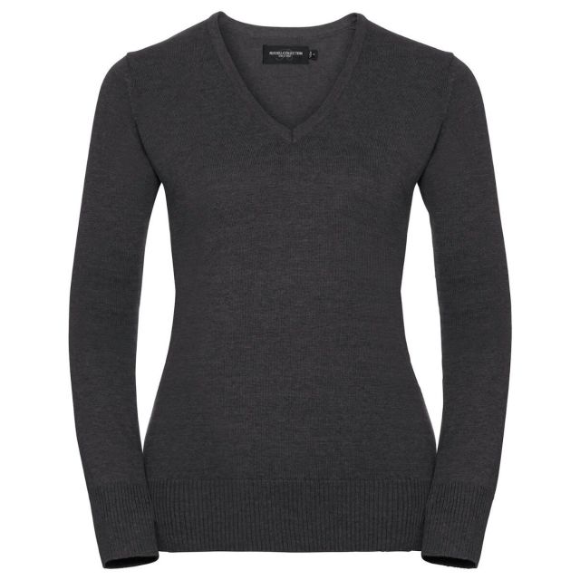 Russell Women&#039;s V-Neck Knitted Sweater
